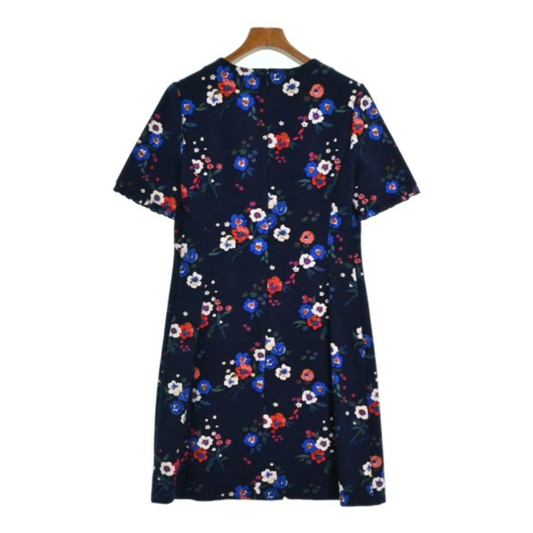 TORY BURCH トリーバーチ ワンピース M 紺x赤等(総柄) www