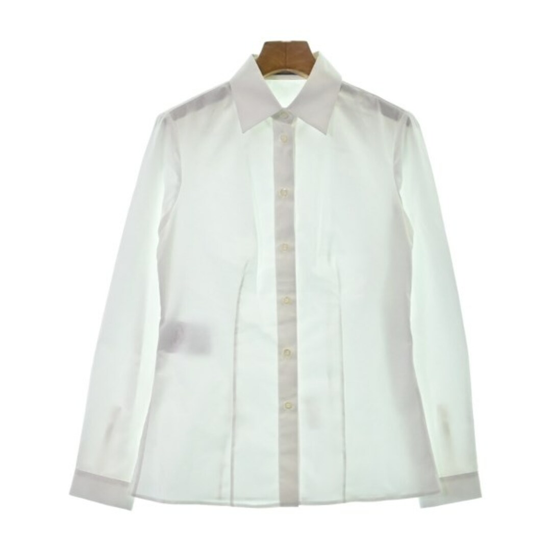 PRADA プラダ カジュアルシャツ 36(XS位) 白 - シャツ/ブラウス(長袖/七分)