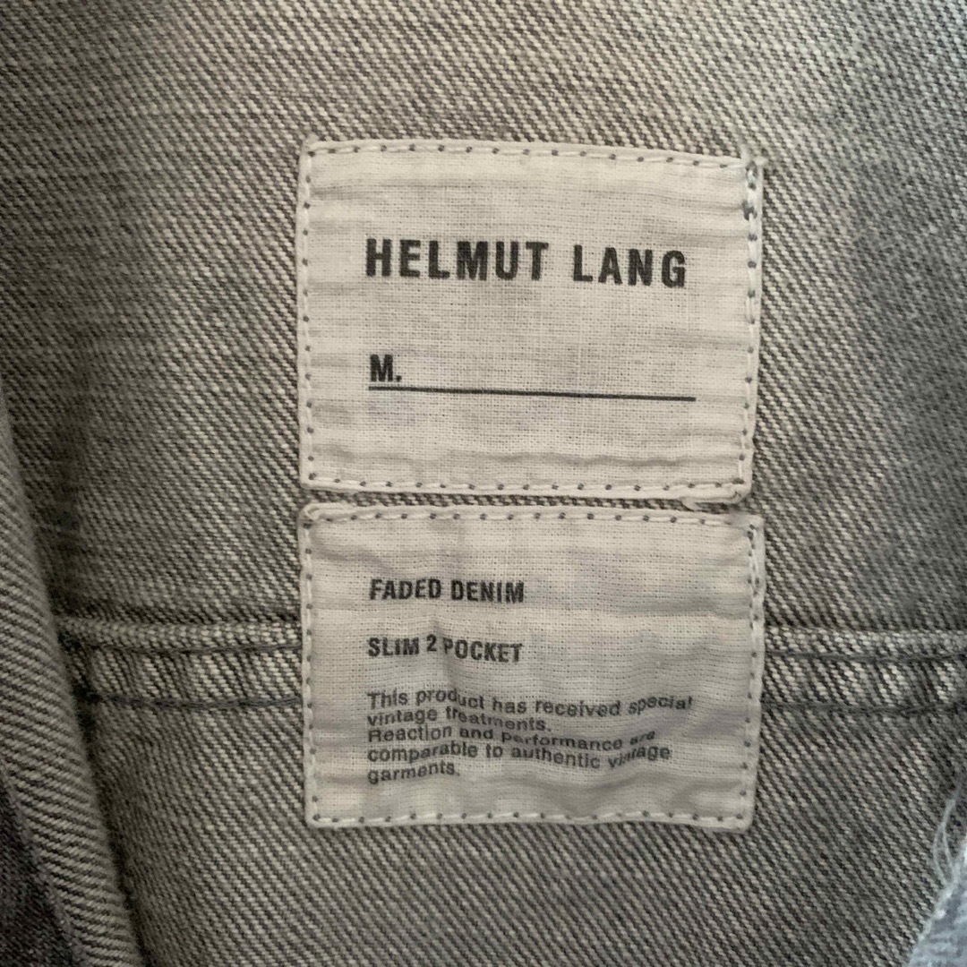 HELMUT LANG(ヘルムートラング)のHELMUT LANG デニムジャケット ライトグレー メンズのジャケット/アウター(Gジャン/デニムジャケット)の商品写真