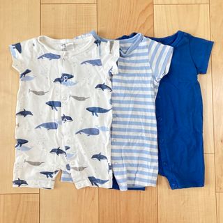 エイチアンドエム(H&M)のロンパース　3枚セット　60cm(ロンパース)