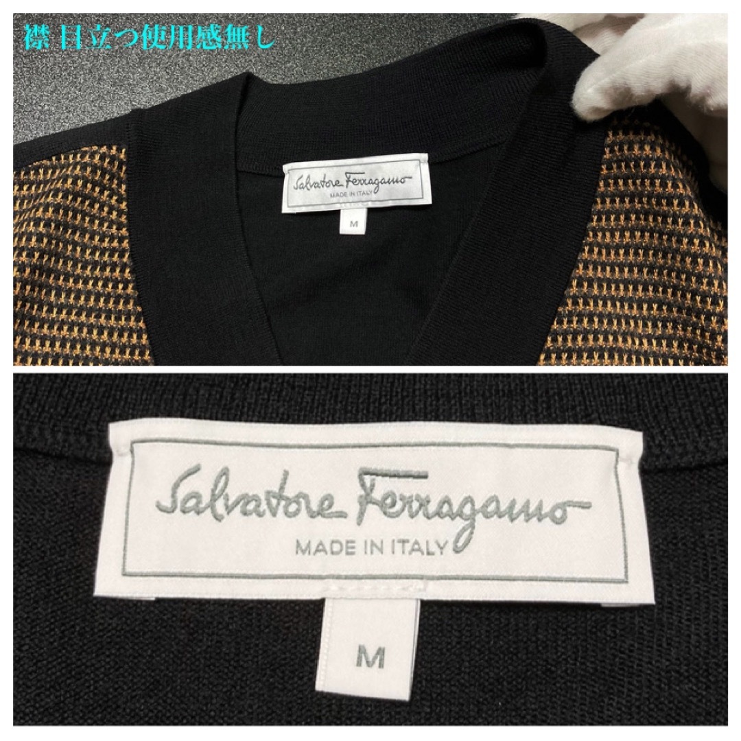 Salvatore Ferragamo(サルヴァトーレフェラガモ)の【新品同様 17AW】Salvatore Ferragamo カラー切替ニット メンズのトップス(ニット/セーター)の商品写真