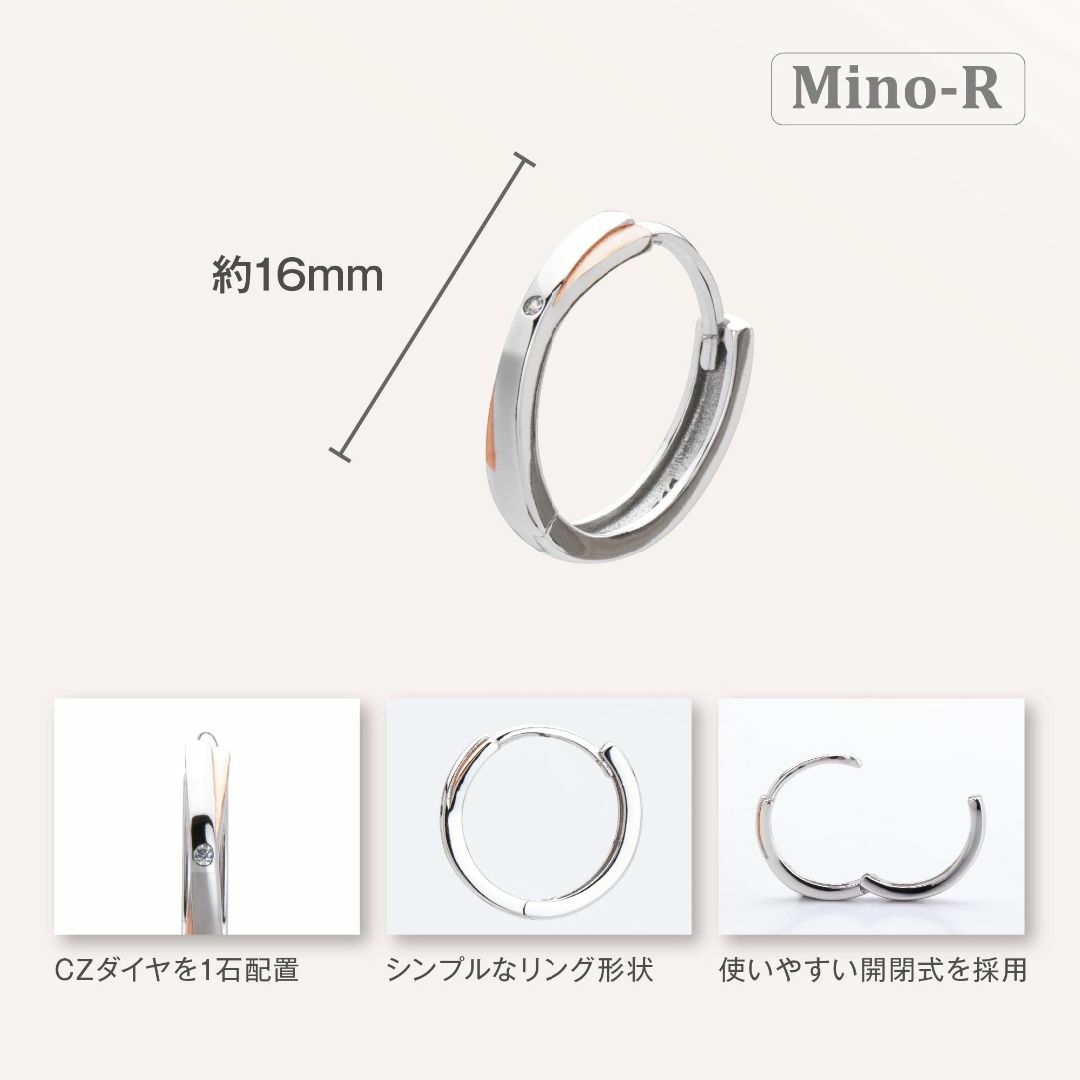 Mino-R ピアス レディース 人気 ジルコニア ピアス リング 18金 ピア