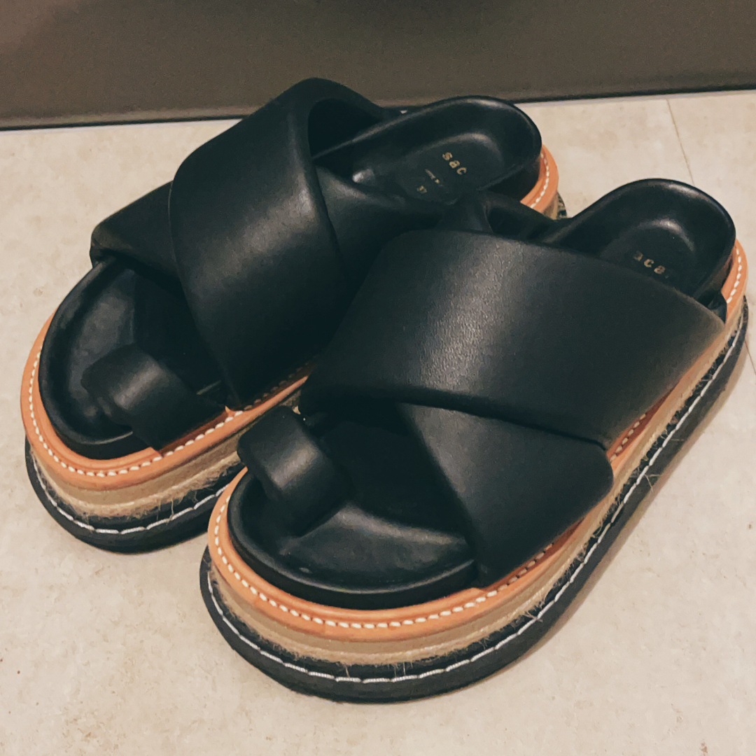 サンダルsacai 22ss Multiple Sole Sandals 37 箱付き