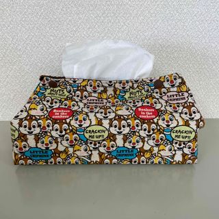 【ハンドメイド】BOXティシュカバー　チップとデール(その他)