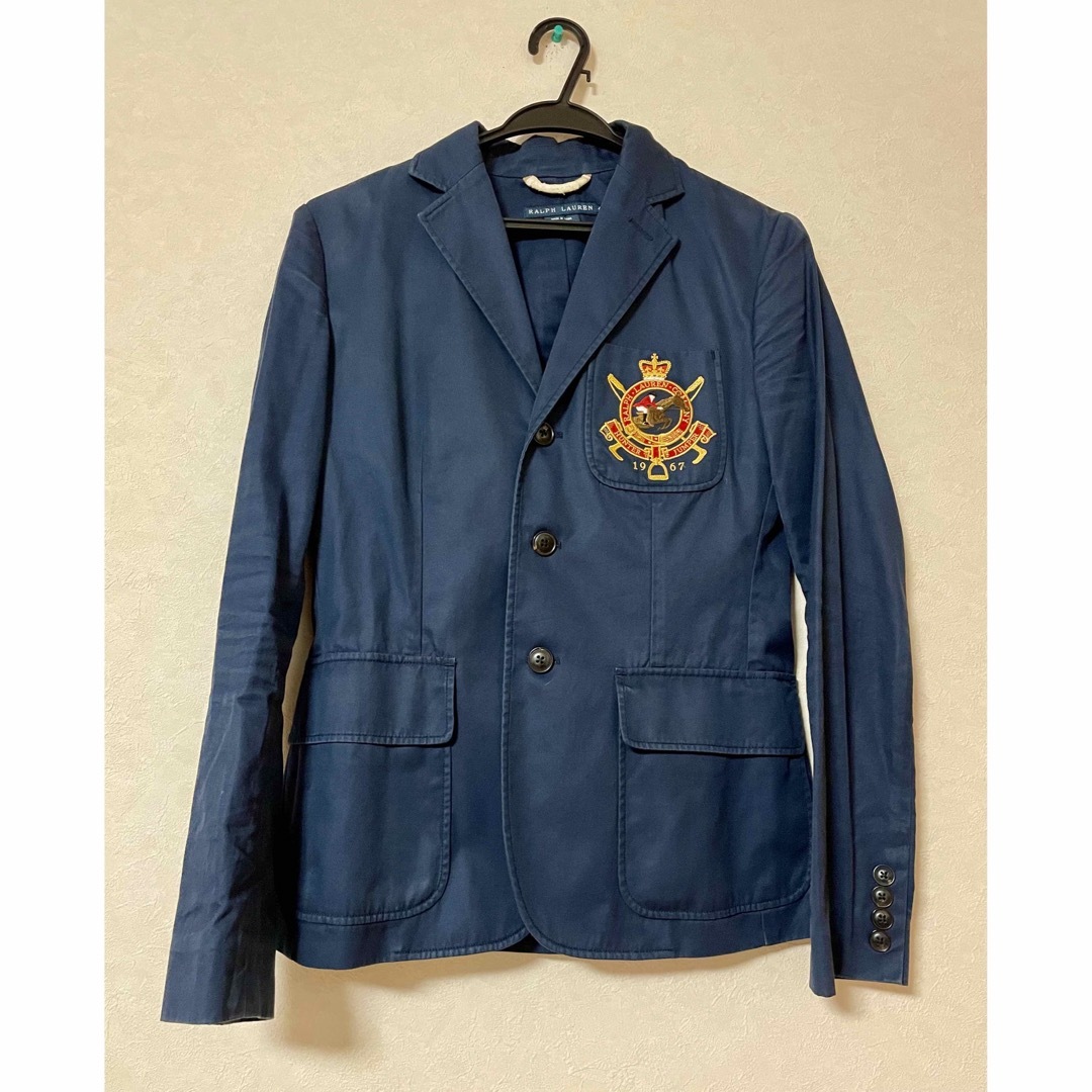 Ralph Lauren(ラルフローレン)のラルフローレン ネイビー エンブレム テーラードジャケット レディース レディースのジャケット/アウター(テーラードジャケット)の商品写真