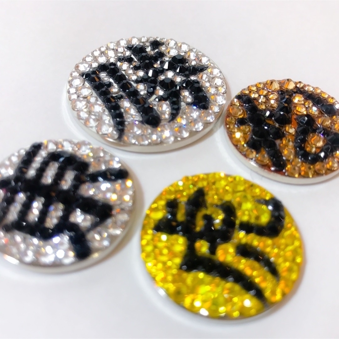 ゴルフマーカー マーク スワロフスキーデコ 漢字 イニシャル 一文字 ゴルフマーカー マーク スワロフスキーデコ 漢字 イニシャル 一文字