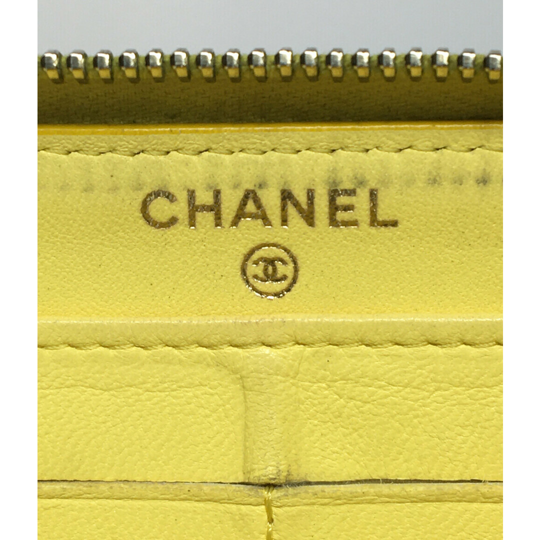 シャネル CHANEL ラウンドファスナー長財布 ココマーク レディース