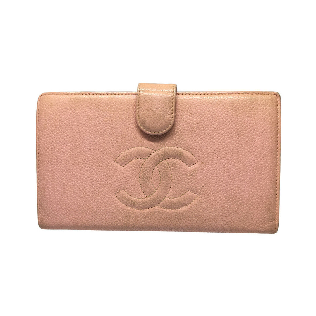 CHANEL - シャネル 二つ折り財布 ミディアムウォレット がま口 ココ