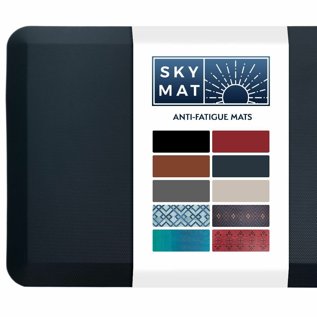 Sky Solutions キッチンマット 負担軽減 1.9cm厚 拭ける 台所