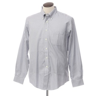 ブルックスブラザース(Brooks Brothers)の【中古】【未使用】ブルックスブラザーズ Brooks Brothers コットン チェック BDシャツ ホワイトxグレージュ【サイズL】【メンズ】(シャツ)