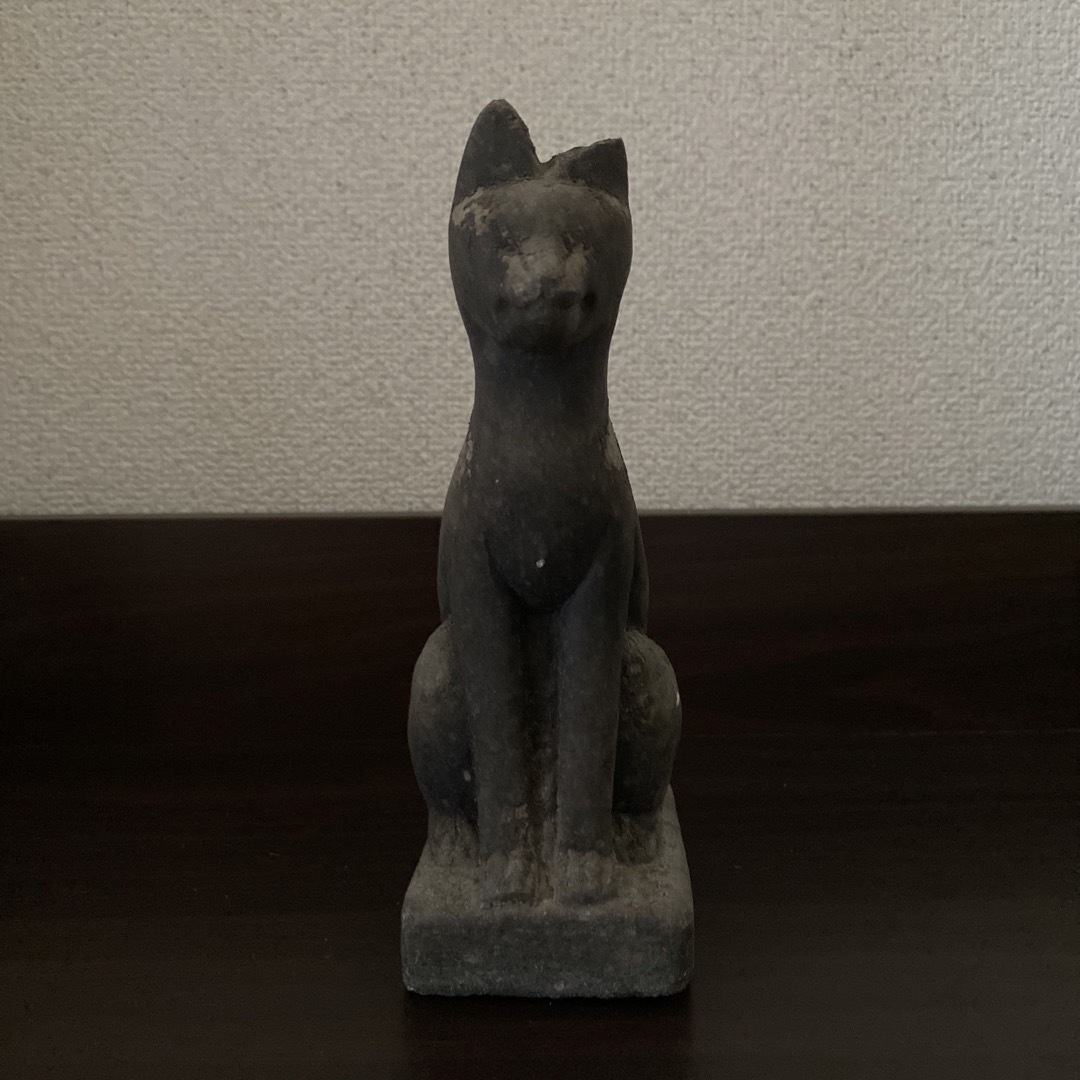 59江戸時代　稲荷神の狐の土像