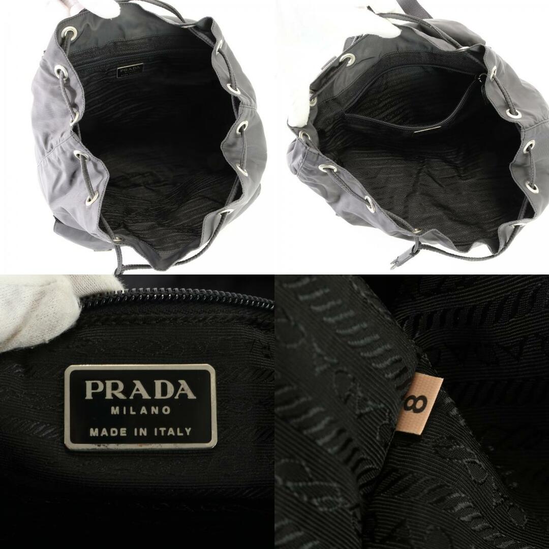 美品　PRADA　プラダ　リュック バックパック テスート ブラック 三角ロゴ