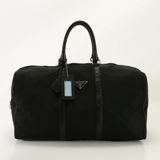 プラダ(PRADA)の極美品 プラダ テスート ナイロン 三角ロゴ ボストン バッグ トート スーツケース キャリー 出張 旅行 人気 レザー A4 メンズ AET 0820-T42(ボストンバッグ)