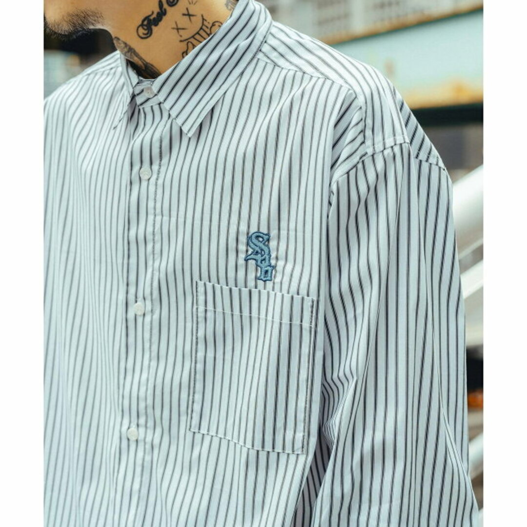 Subciety(サブサエティ)の【WHITE2】LOOSE SILHOUETTE STRIPE SHIRT その他のその他(その他)の商品写真