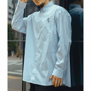 サブサエティ(Subciety)の【WHITE3】LOOSE SILHOUETTE STRIPE SHIRT(その他)