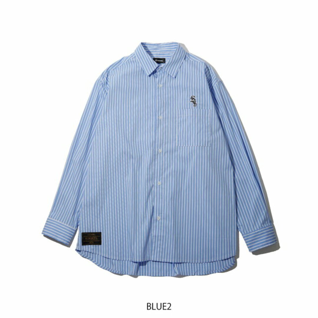 Subciety(サブサエティ)の【BLUE2】LOOSE SILHOUETTE STRIPE SHIRT その他のその他(その他)の商品写真