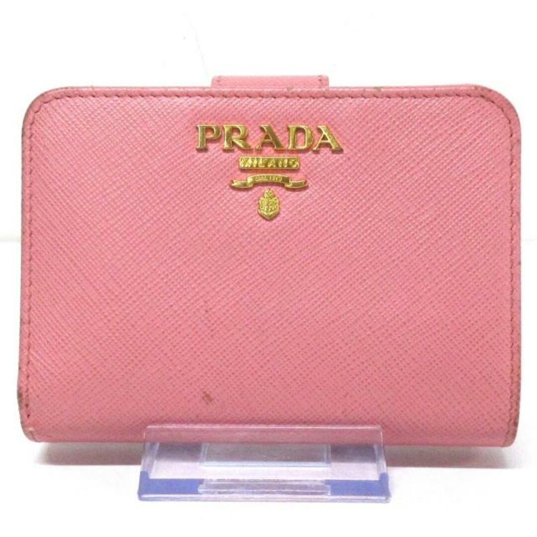 プラダ 2つ折り財布 - 1ML018 ピンク