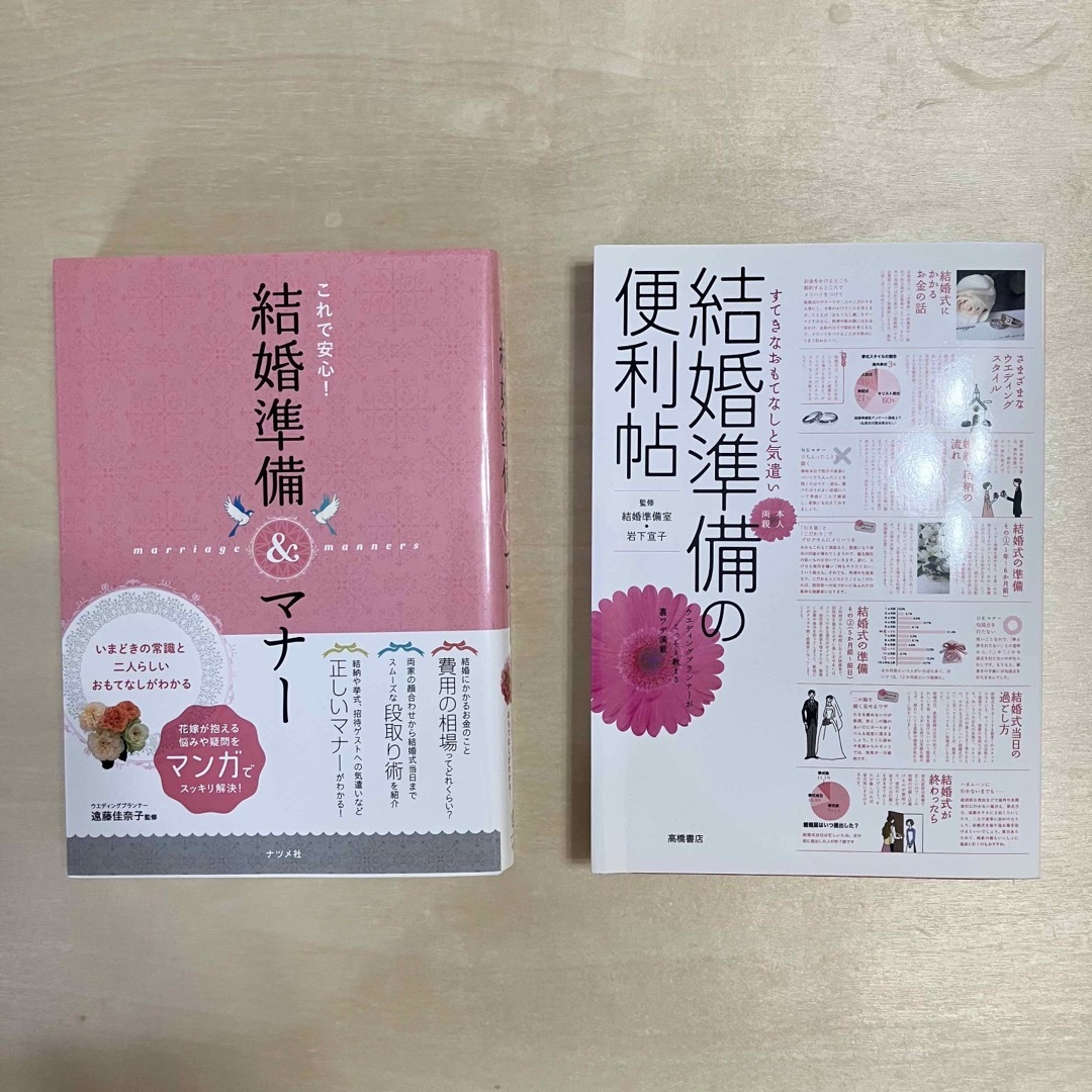 ♡2冊セット♡ これで安心！結婚準備＆マナ－/結婚準備の便利帖 エンタメ/ホビーの本(ノンフィクション/教養)の商品写真