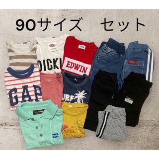 ビラボン(billabong)の13点まとめ売り　90cm 男の子　保育園着　お着替え　子供服　キッズ　英字ロゴ(Tシャツ/カットソー)