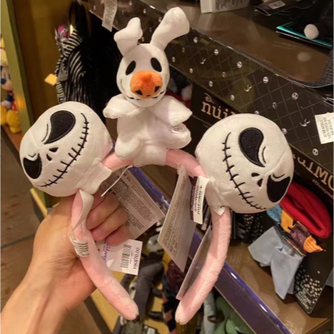香港ディズニー ハロウィン ぬいぐるみ三点とカチューシャ一点