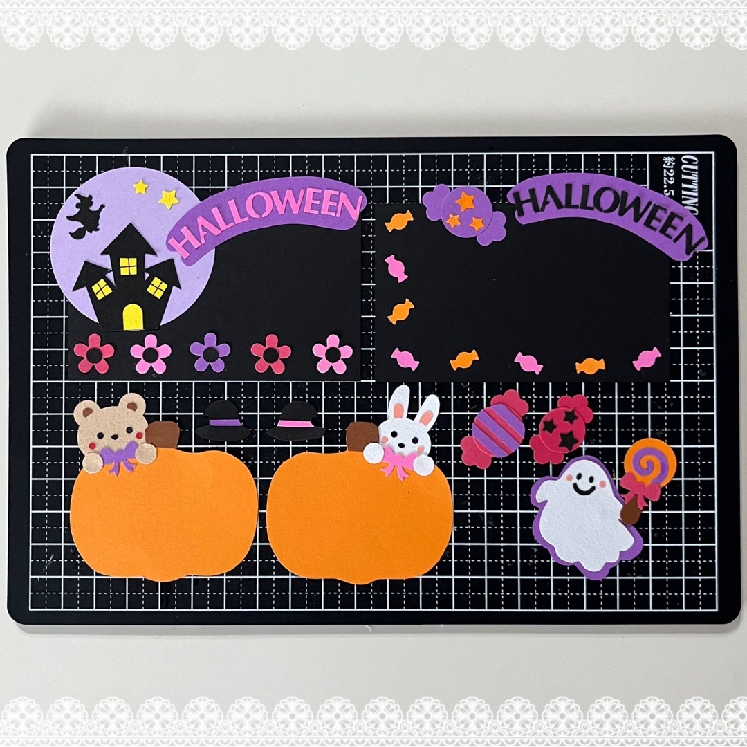 クラフトパンチ メッセージカード ペーパークラフト ハンドメイド ハロウィン