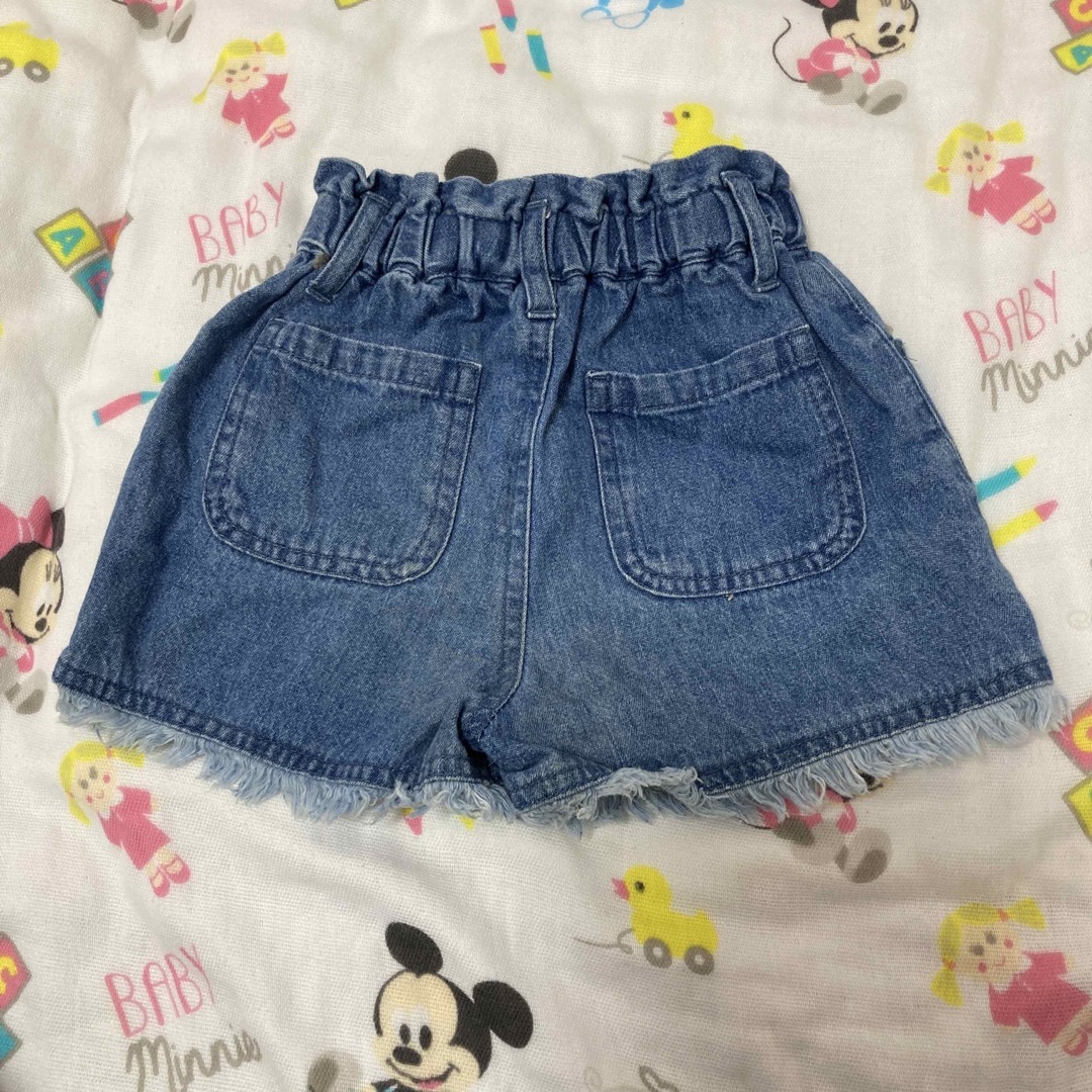 デニム ジーパン ショートパンツ 95 女の子 キッズ/ベビー/マタニティのキッズ服女の子用(90cm~)(パンツ/スパッツ)の商品写真