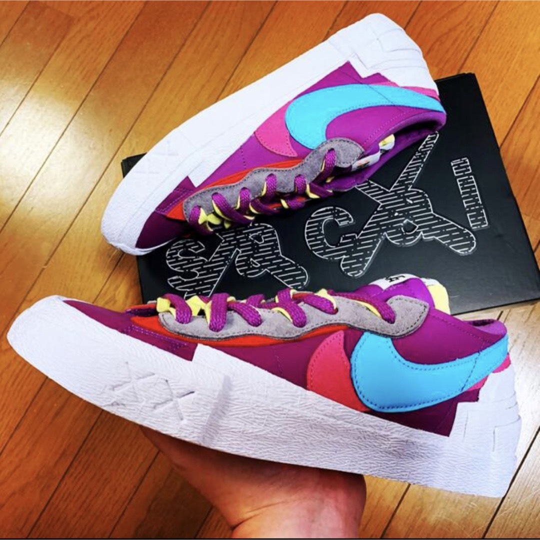 Nike Sacai Kaws Blazer Low Purple 27.5