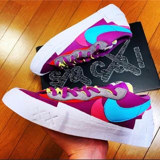 ナイキ(NIKE)のNike Sacai Kaws Blazer Low Purple 27.5(スニーカー)