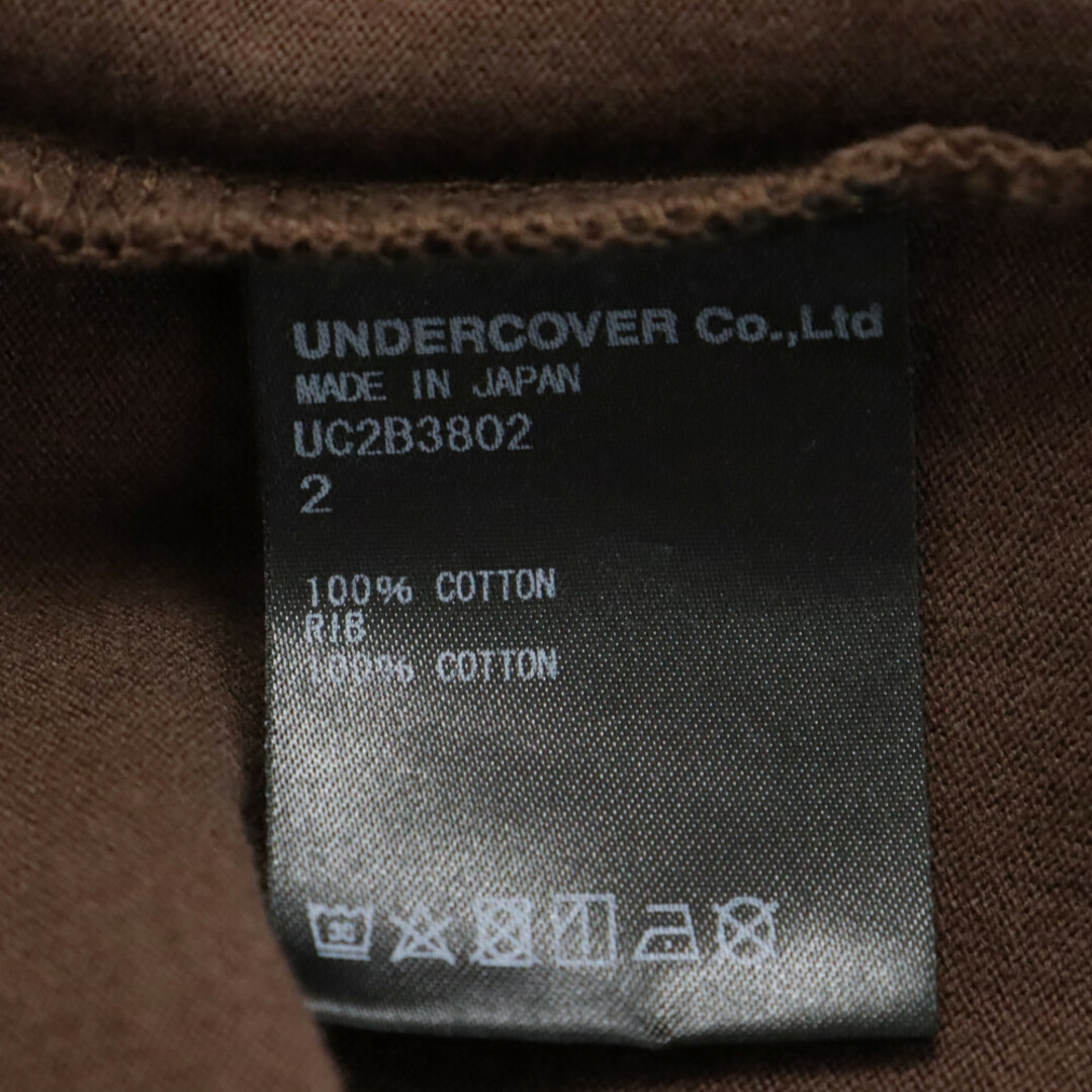 UNDERCOVER アンダーカバー Chaos Tee カオス プリントTシャツ 半袖 ショートスリーブカットソー UC2B3802 ブラウン 5