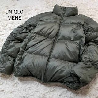 UNIQLOメンズMウルトラライトダウンボリュームジャケット緑系