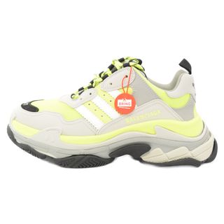 バレンシアガ(Balenciaga)のBALENCIAGA バレンシアガ 23SS×adidas TRIPLE S TRAINERS アディダス トリプルエス レースアップ トリプルS ローカットスニーカーシューズ 712821 イエロー/グレー/(スニーカー)