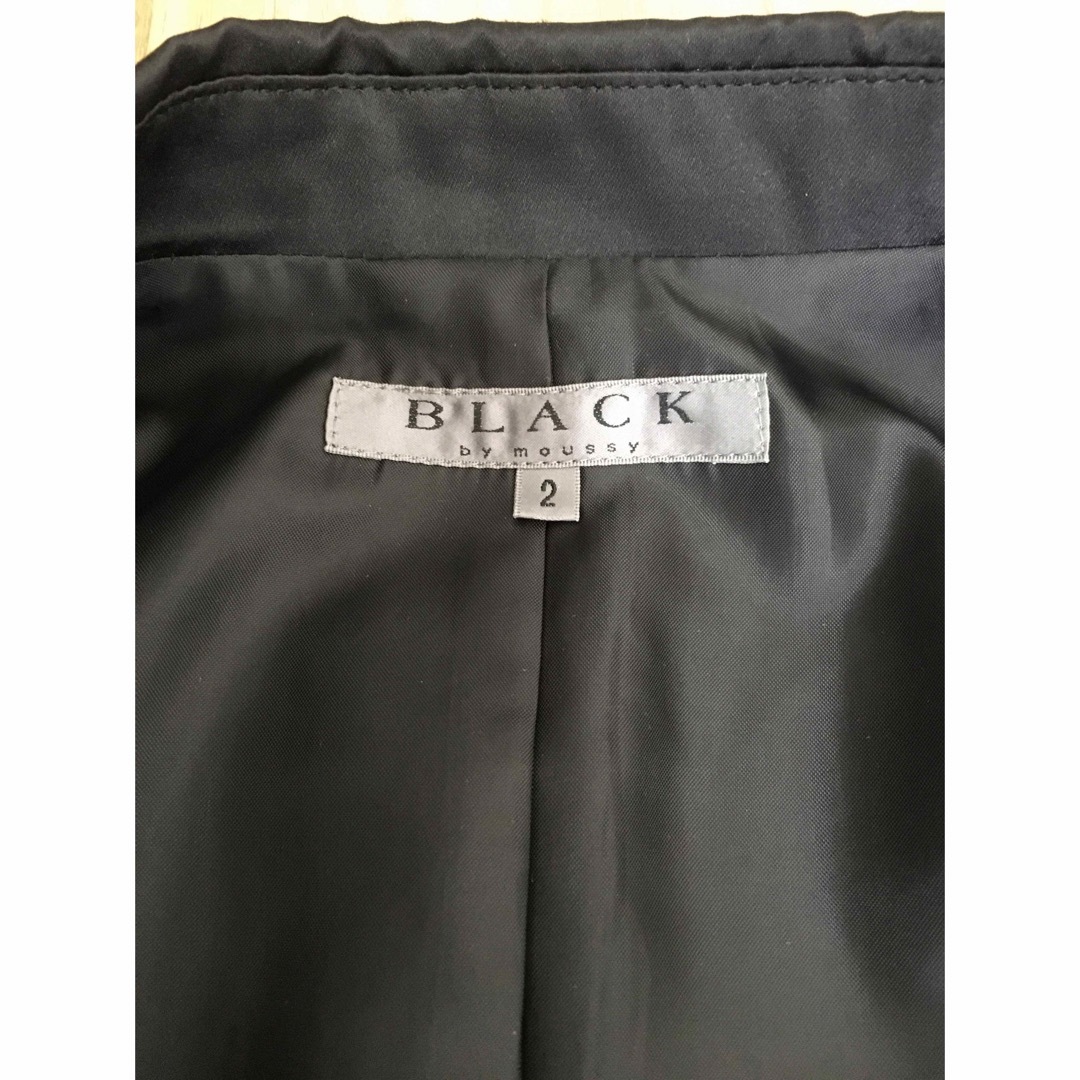 BLACK by moussy(ブラックバイマウジー)のBLACK by moussy  テーラードジャケット　ショート丈　美品 レディースのジャケット/アウター(テーラードジャケット)の商品写真