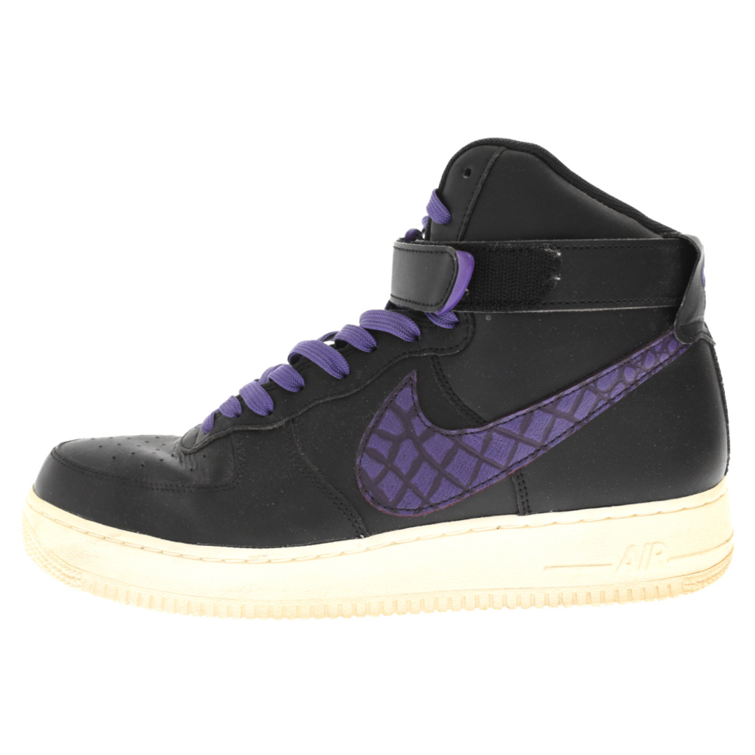 NIKE ナイキ AIR FORCE 1 HIGH '07 LV8 Black Court Purple Sail エアフォース1 ハイ '07 LV8 ブラック コート セイル ハイカットスニーカーシューズ US12 806403-014315センチワイズ