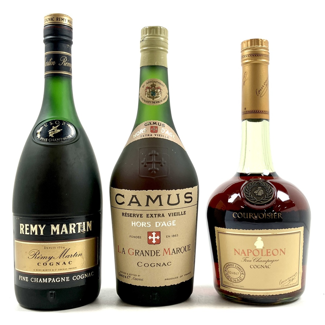 セール！ 3本 REMY MARTIN CAMUS COURVOISIER コニャック | rachmian.com