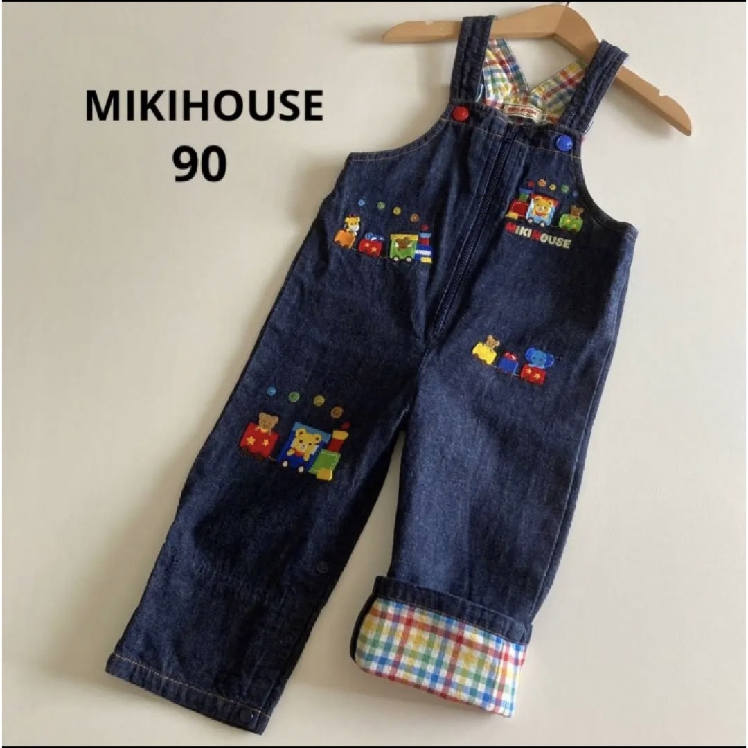 mikihouse(ミキハウス)の４点専用！ミキハウス　2way 長袖　ロンパース　ベンリオール　サスペンダー　 キッズ/ベビー/マタニティのベビー服(~85cm)(ロンパース)の商品写真