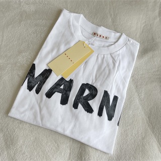 一点物 当日発送 MARNI  匿名発送 ロゴ Tシャツ ホワイト メンズ