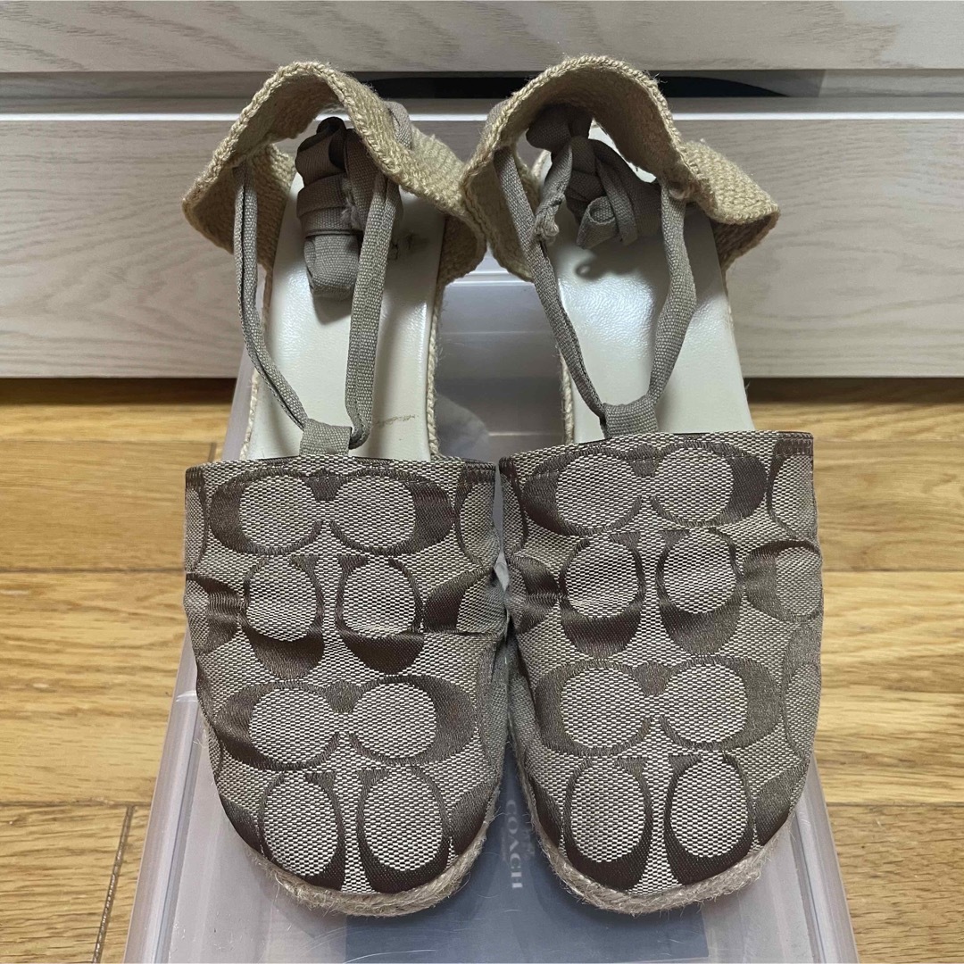 COACH - 美品♡COACH♡ロゴウェッジサンダル♡の通販 by たらこSHOP