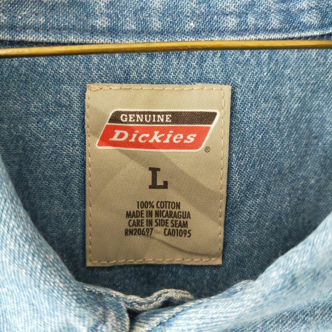 【アメリカ  】Dickies ディッキーズ 長袖シャツ デニムシャツ 5