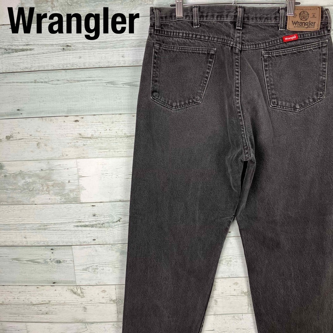 Wrangler ラングラー 34×30相当 ブラック デニムパンツ