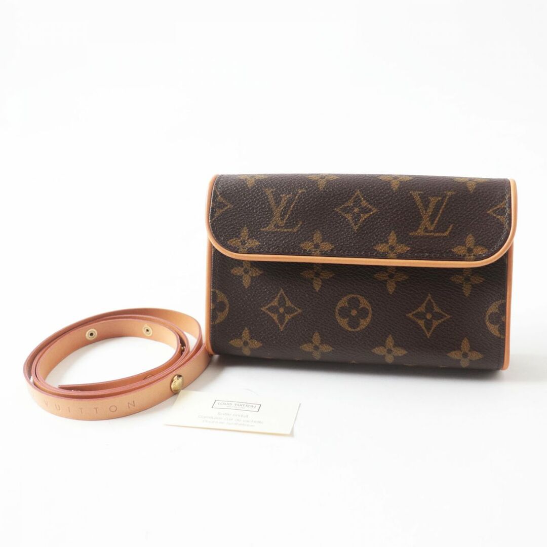 極美品◎フランス製 LOUIS VUITTON ルイヴィトン M51855 モノグラム ポシェットフロランティーヌ S ウエストポーチ ブラウン  レディース