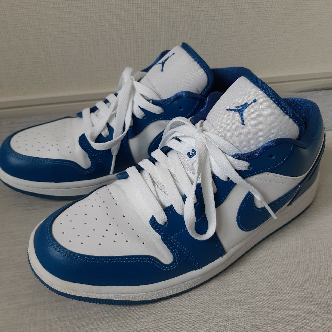 レディース色ナイキ WMNS AIR JORDAN 1 LOW Marina Blue 27