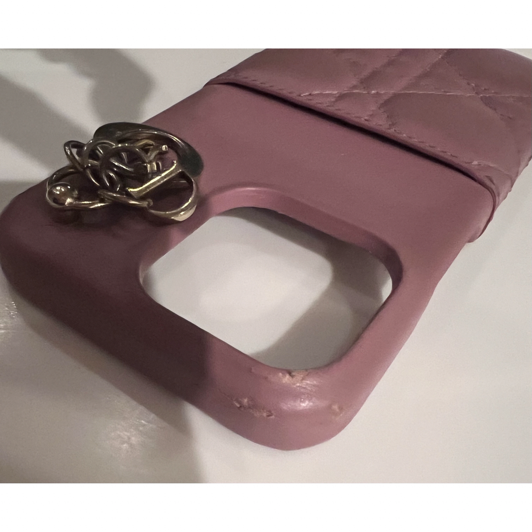 LADY DIOR IPHONE 13 PROケース カナージュ ラムスキンPK - iPhoneケース
