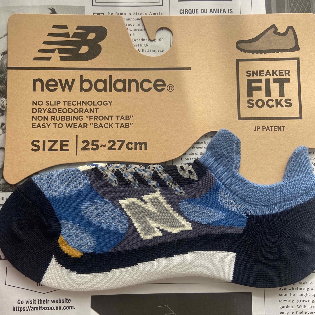 New Balance 新品☆メンズ25㎝〜27㎝☆ニューバランス☆スニーカータイプ靴下☆4足2タイプの通販 by ここちゃんshop｜ ニューバランスならラクマ