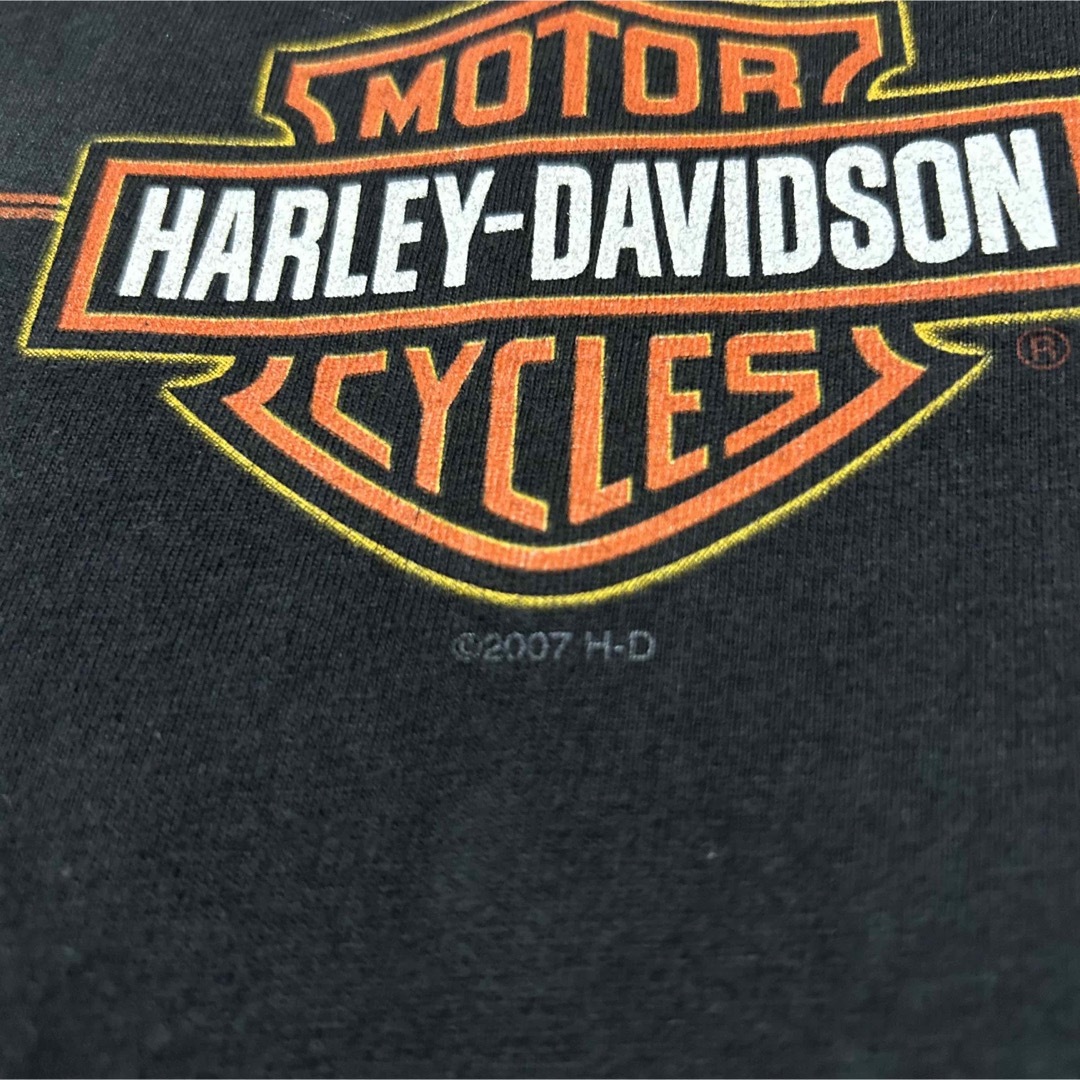 Harley Davidson(ハーレーダビッドソン)のLサイズ！USA製ハーレーダビッドソン 古着半袖Tシャツ 黒  harley メンズのトップス(Tシャツ/カットソー(半袖/袖なし))の商品写真