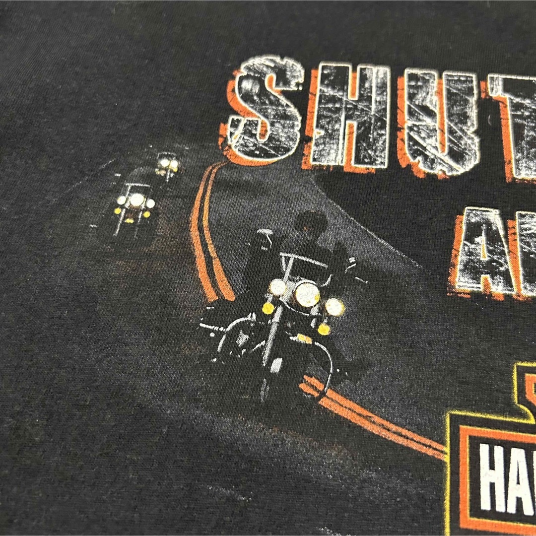 Harley Davidson(ハーレーダビッドソン)のLサイズ！USA製ハーレーダビッドソン 古着半袖Tシャツ 黒  harley メンズのトップス(Tシャツ/カットソー(半袖/袖なし))の商品写真