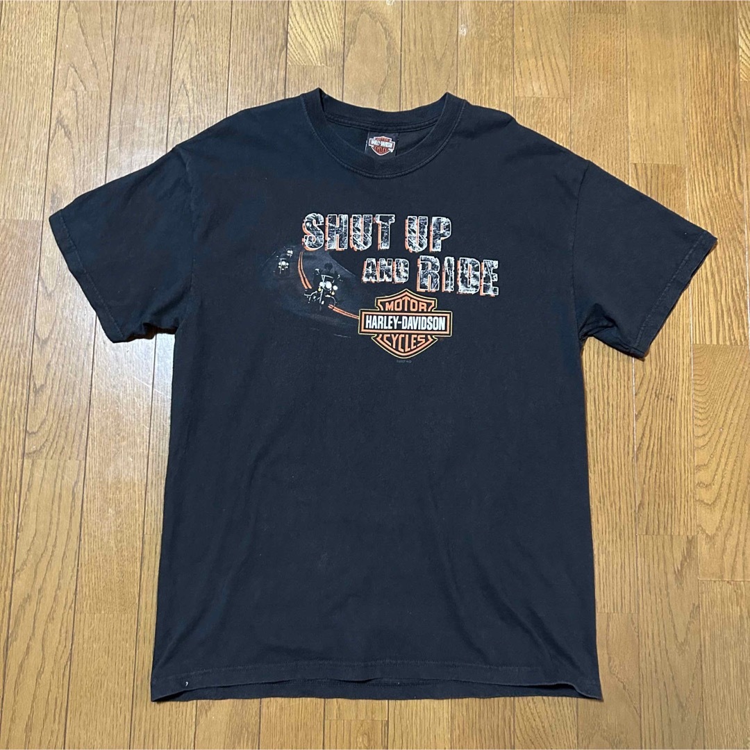 Lサイズ！USA製ハーレーダビッドソン 古着半袖Tシャツ 黒 harley