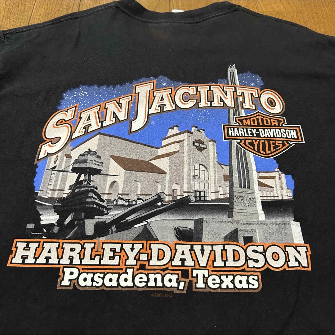 Harley Davidson(ハーレーダビッドソン)のLサイズ！USA製ハーレーダビッドソン 古着半袖Tシャツ 黒  harley メンズのトップス(Tシャツ/カットソー(半袖/袖なし))の商品写真