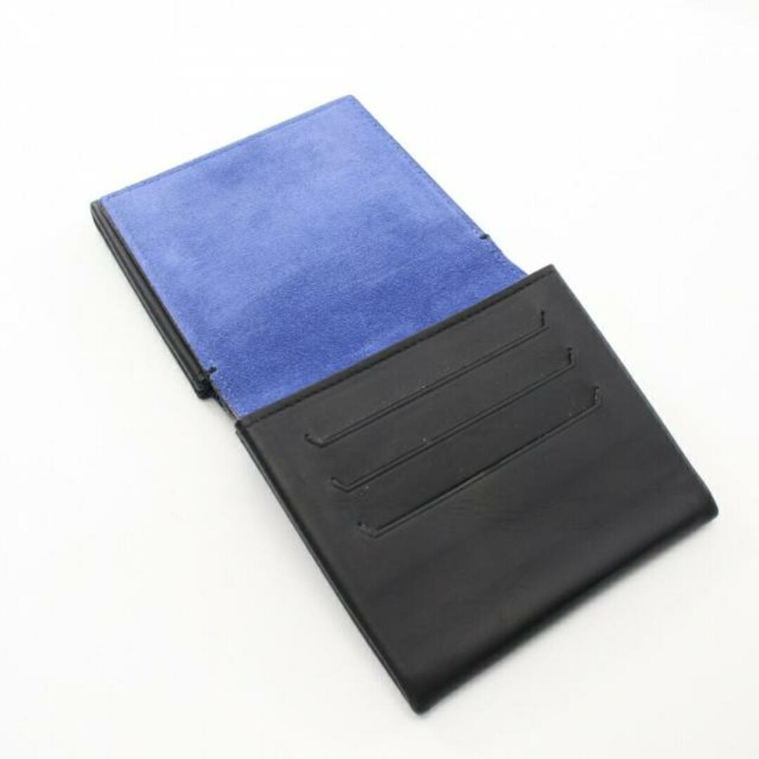 二つ折り財布 レザー ブラック 2