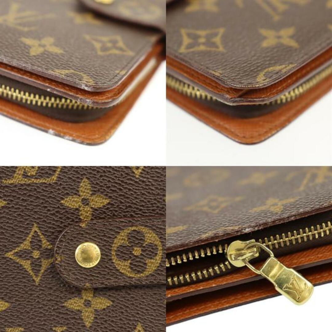 ルイヴィトン コンパクトウォレット ポルトパピエ ジップ M61207  モノグラムライン ブラウン LOUIS VUITTON  | ファッション サイフ 茶 シンプル ブランド小物 Bランク 3