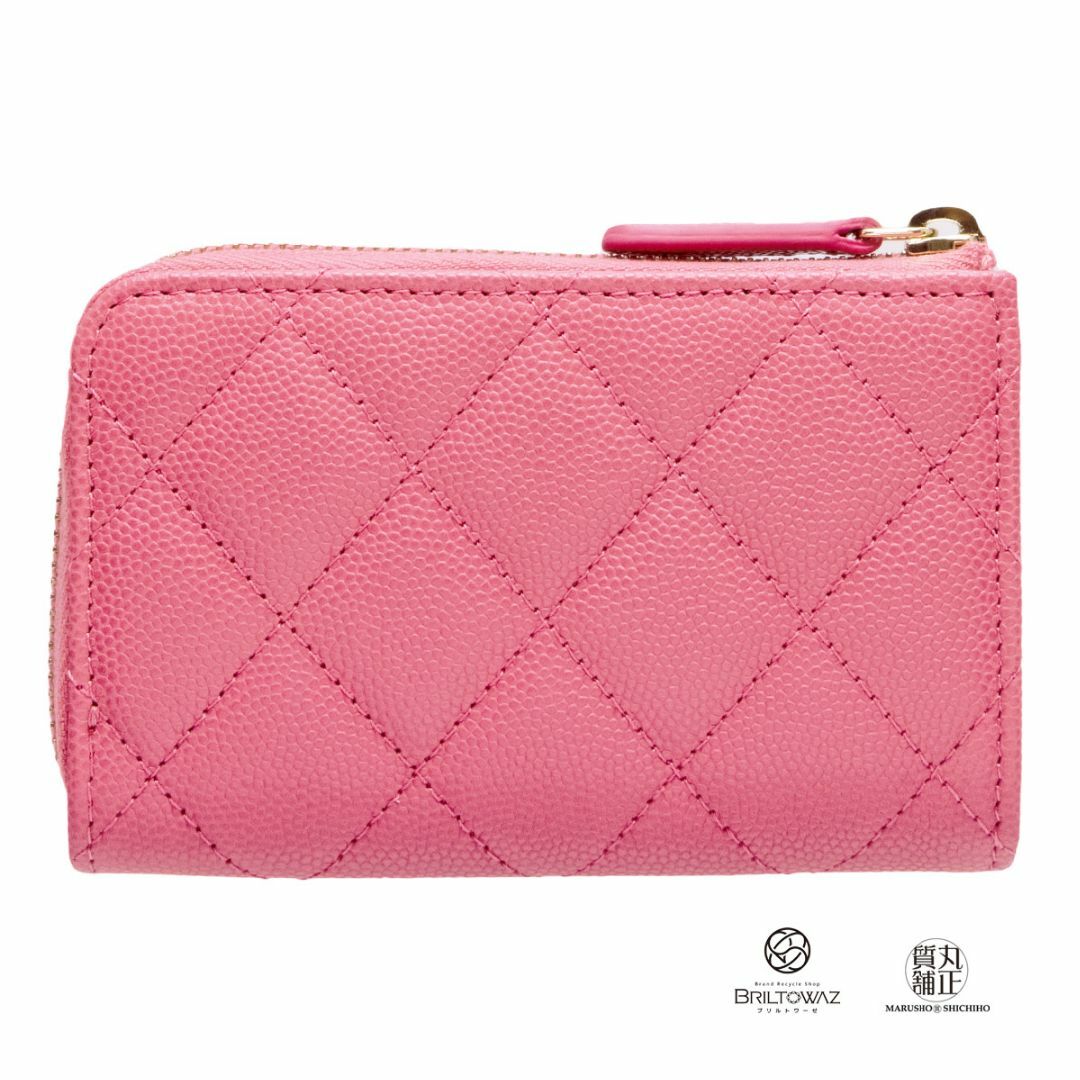 ★美品 CHANEL キャビアスキン ココマーク コインケース 金具  SY